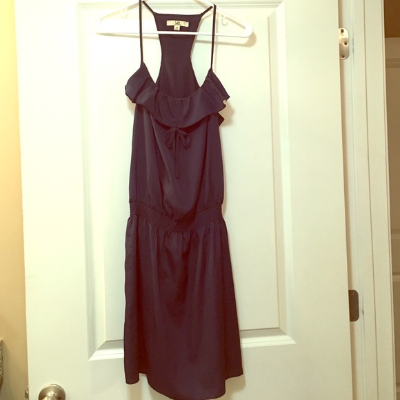 Navy spaghetti strap dress