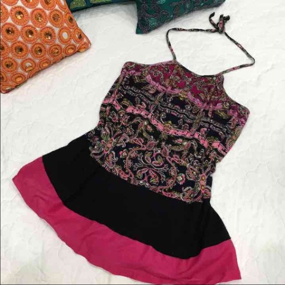 NWT BUFFALO David Bitton Drapey HALTER TOP S - Picture 1 of 4