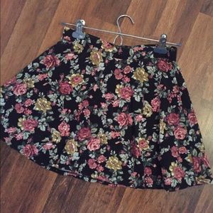 Floral skater skirt