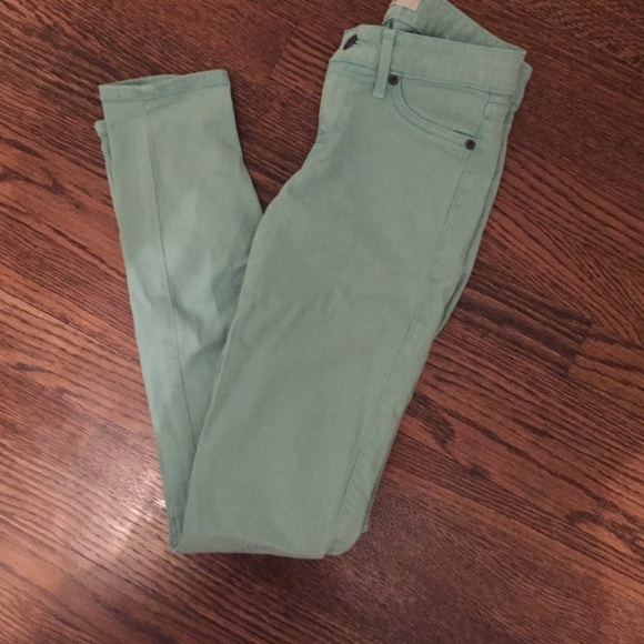 Mint skinny jeans