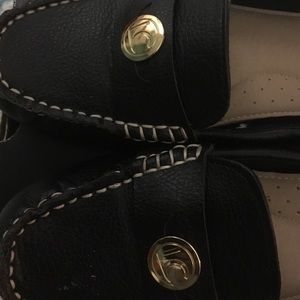 Black loafers