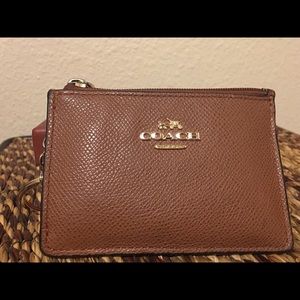 Coach MIni skinny  in embossed textured leather