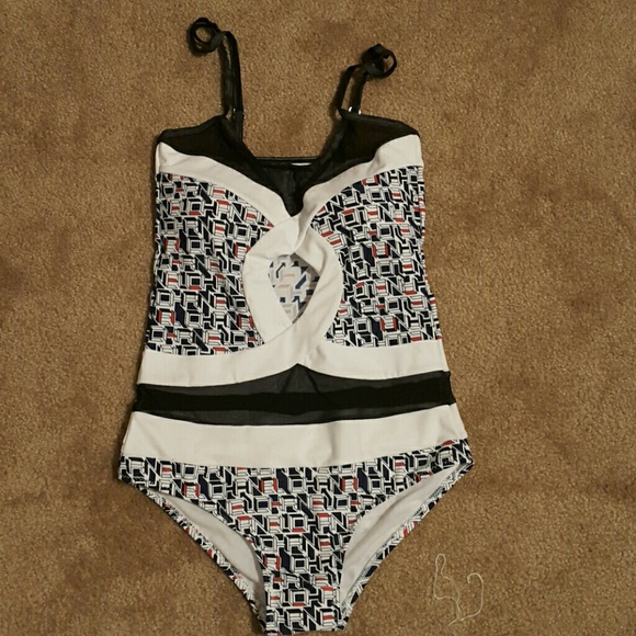 One piece double C's swim suit