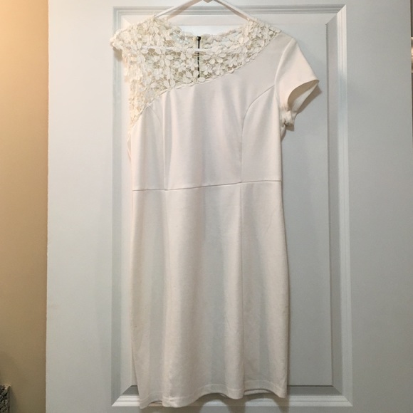 White dress with lace