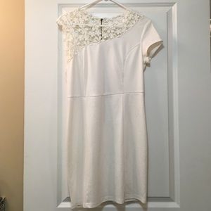 White dress with lace
