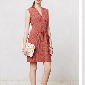 Anthro first blush coral dress by Lil