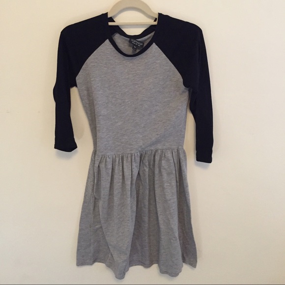 Topshop Raglan Sleeve Skater Dress