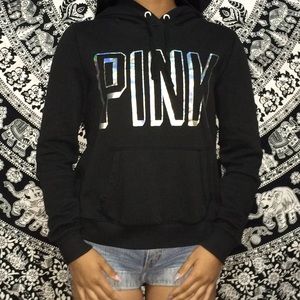 VS Pink Black Hoodie
