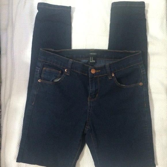 F21 Denim Skinny Jeans - Picture 2 of 6