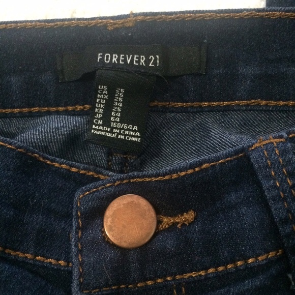F21 Denim Skinny Jeans - Picture 4 of 6