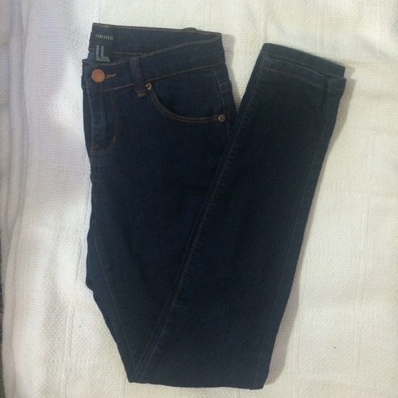 F21 Denim Skinny Jeans - Picture 6 of 6