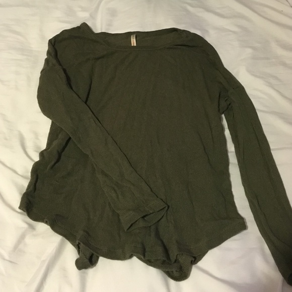 Dark green long sleeve shirt