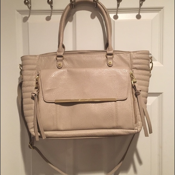 Steve Madden tan leather tote bag