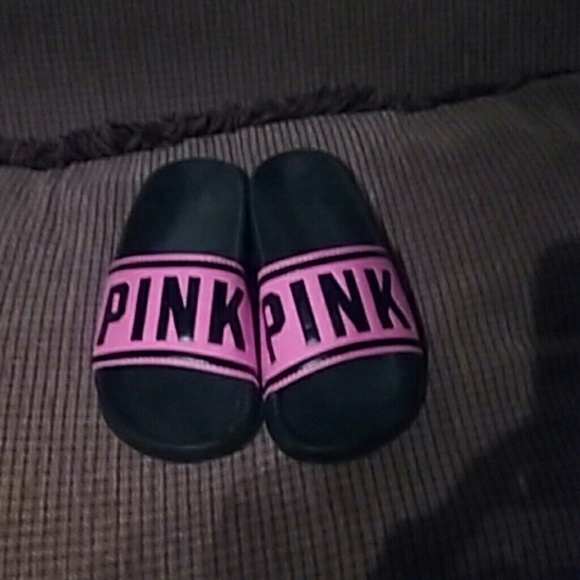 V.S. PINK SPORT SLIDES NEW NEVER WORE