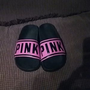 V.S. PINK SPORT SLIDES NEW NEVER WORE