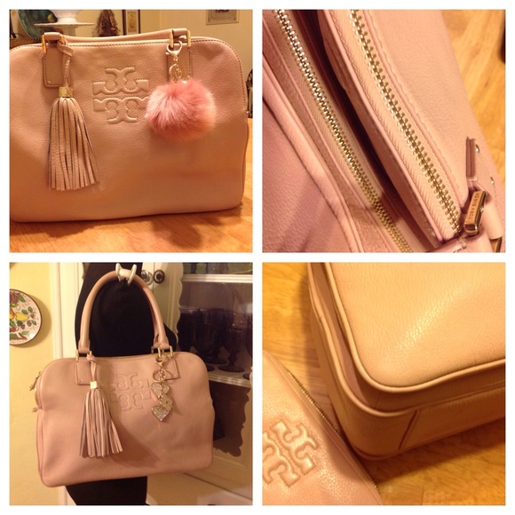 X SOLD SET Tory Burch Thea Triple Zip Satchel X - Picture 2 of 4