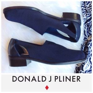 🎉SALE🎀DONALD PLINER Stretch & Leather Loafers