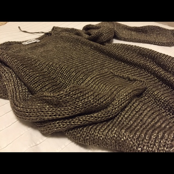 ZARA knitted bronze/gold sweater