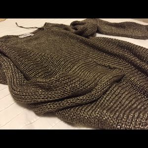 ZARA knitted bronze/gold sweater