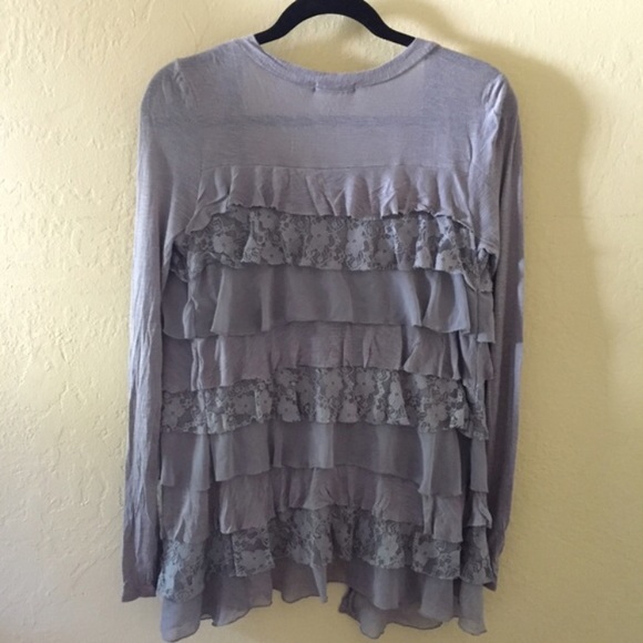 Lavender ruffled cardigan - Picture 3 of 4