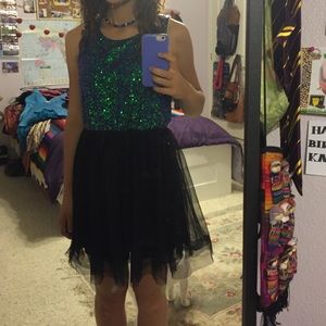 Sparkly Sequin and Tool H&M dress