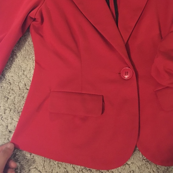 Size Small Red Blazer - Picture 3 of 4