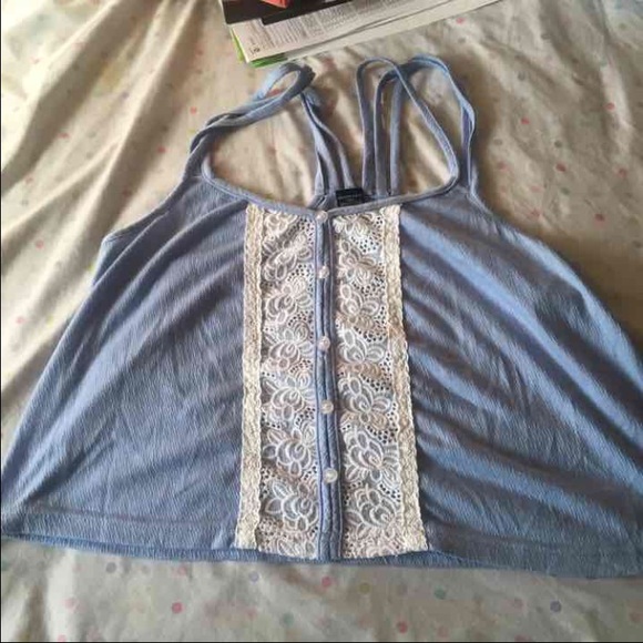 Wet seal blue top - Picture 1 of 3