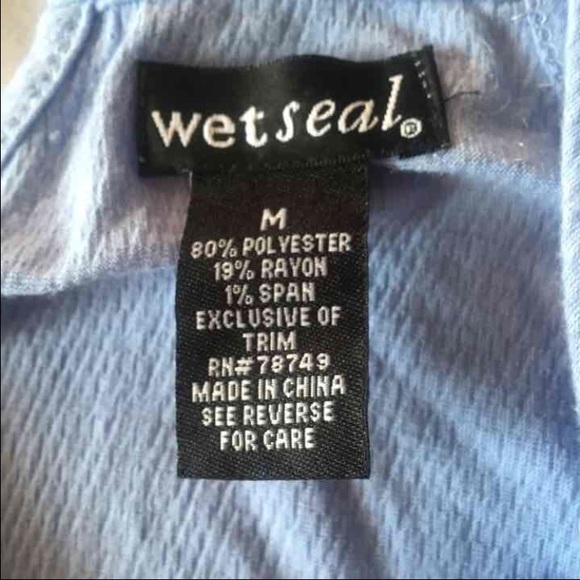 Wet seal blue top - Picture 2 of 3