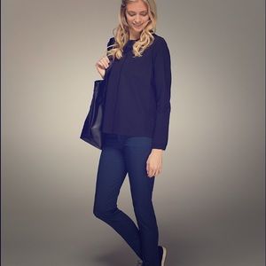 NWT lululemon Solo Blouse (black)