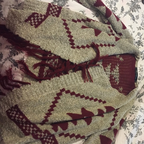 Tribal pattern cardigan