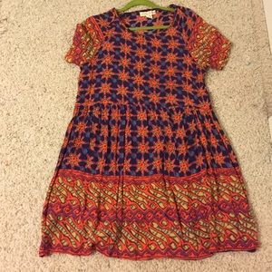 Baby Doll style Sun Dress with colorful print