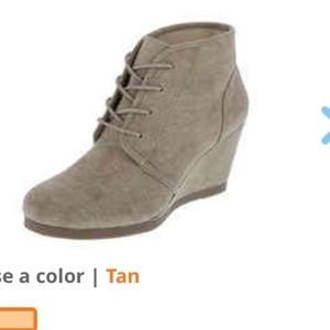 Tan booties