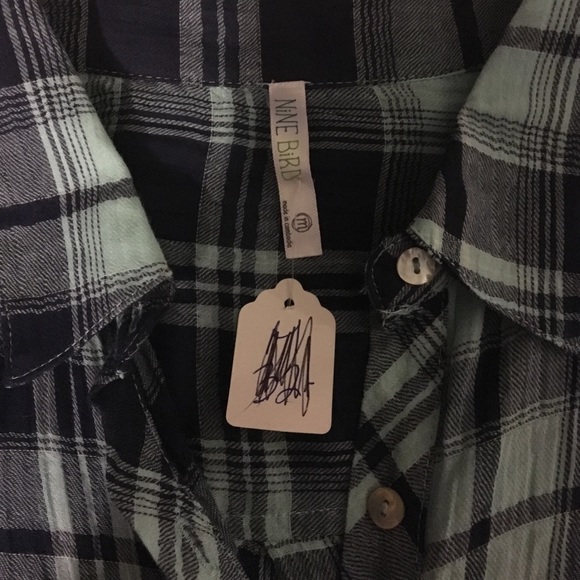 Long long-sleeved blue flannel 💙 - Picture 2 of 3