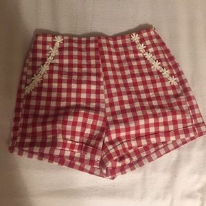 SALE!! Vintage Plaid/Gingham Shorts
