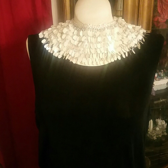 FINAL MARKDOWN  Vintage Beaded Collar - Picture 4 of 4