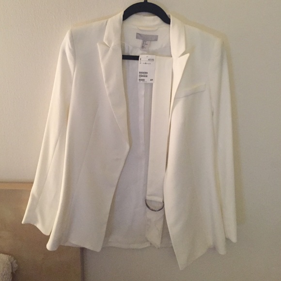 NWT H&M white blazer