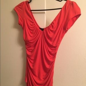 V-neck short sleeve