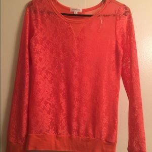 long sleeve net shirt