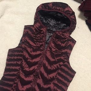 Maroon shiny nano puff vest! From Nordstroms