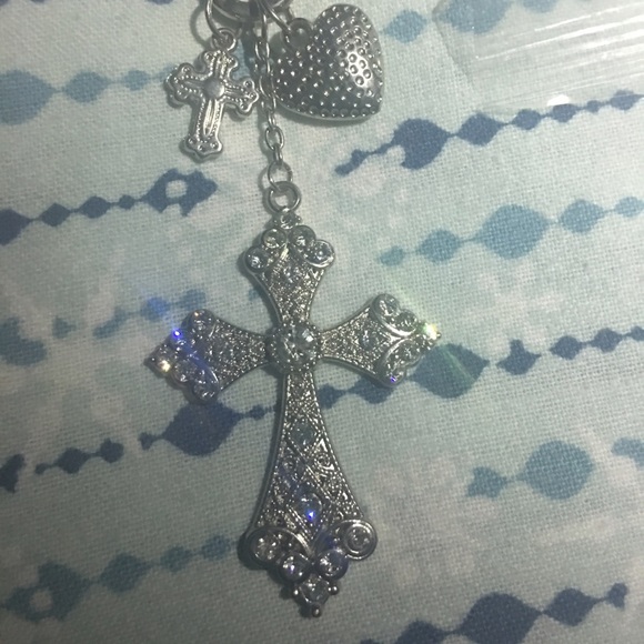 A necklace and a pair of earrings