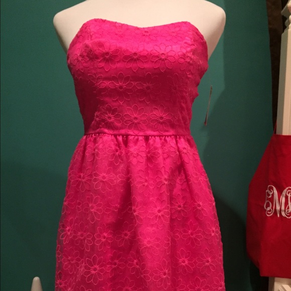 Hot pink dress