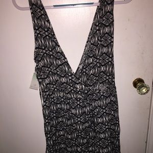 Black & White Print Romper