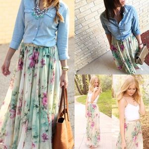 Floral Maxi Skirt