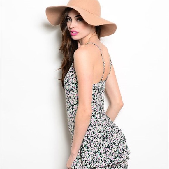 Festival Summer Floral Dress with Crochet Detail