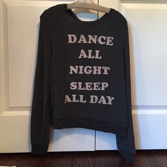 Wildfox Jumper "Sleep All Day Dance All Night" M