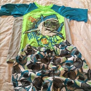 Boys OP swimming trunks and shirt