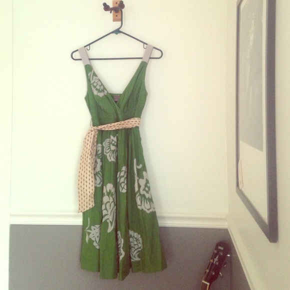 Lithe for Anthropologie dress, grass green