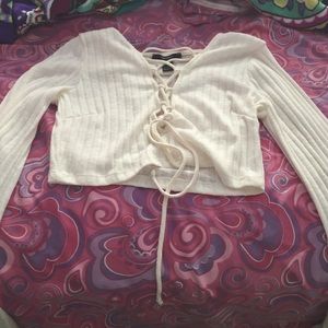 Lace up crop top!
