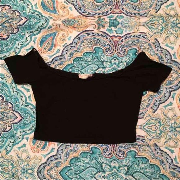 Off the shoulder crop top