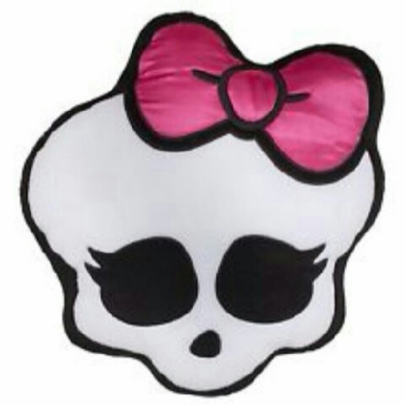 NEW Sold Out Monster High Skull Pillow 17" x 15" - Picture 2 of 3